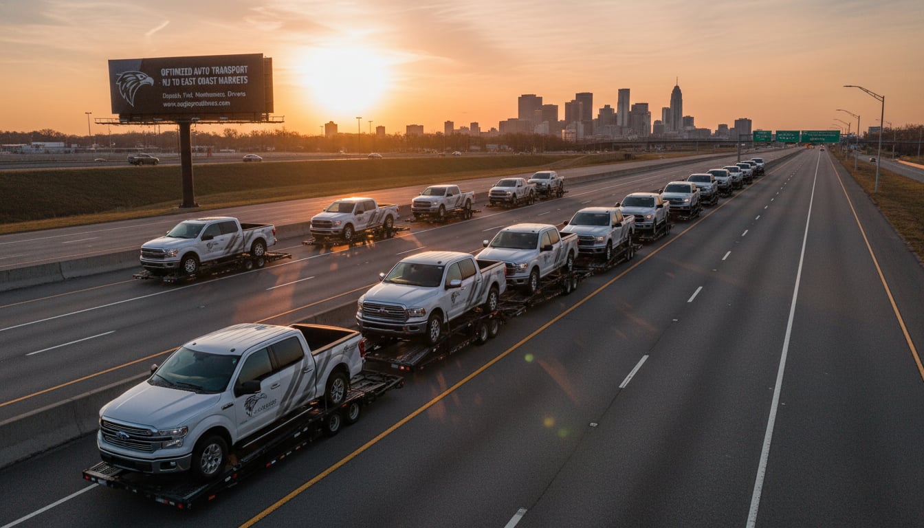 Pickup Truck Auto Transport Services in New Jersey: Optimizing Fleet Efficiency and Operations