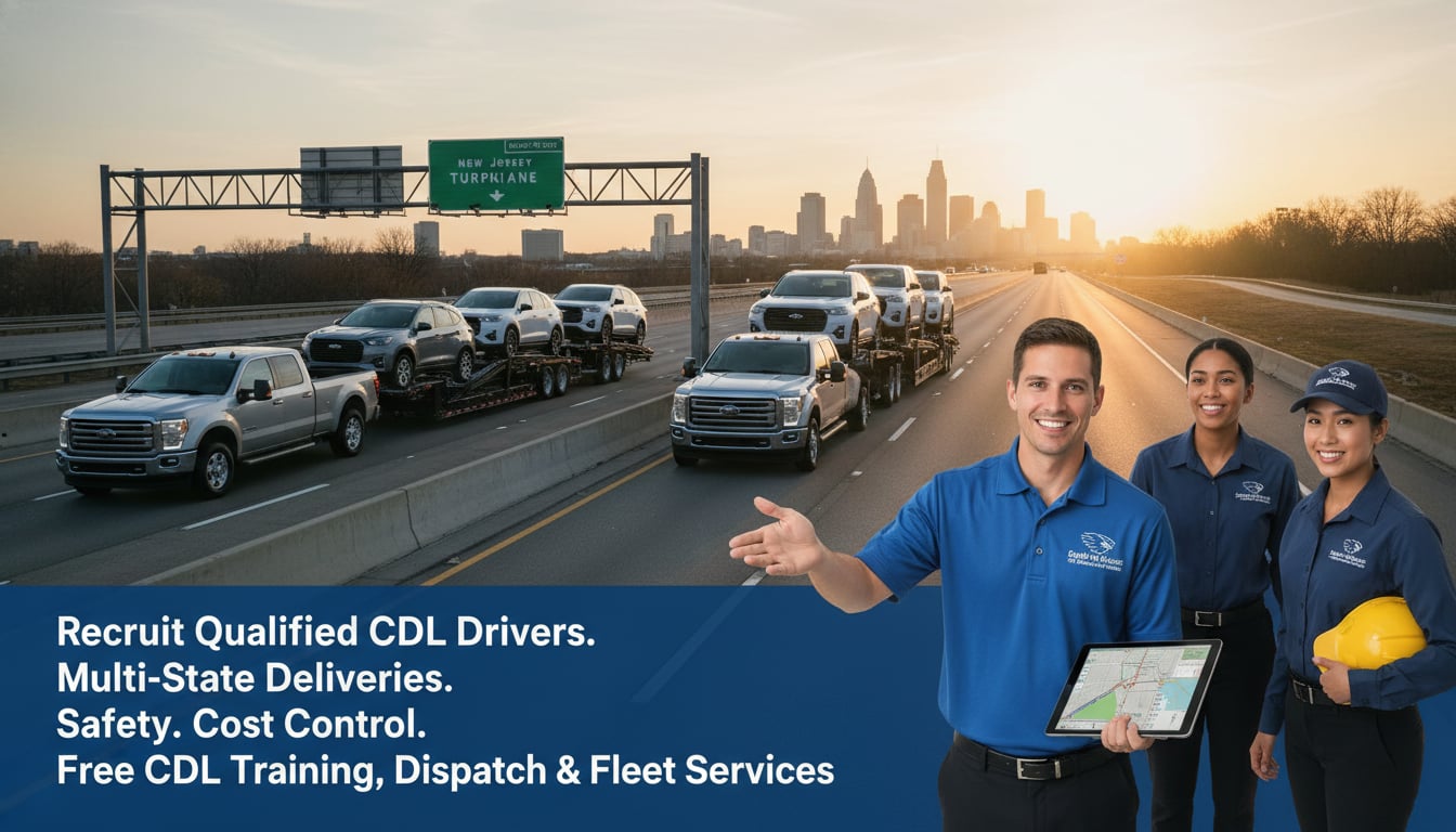 How Auto Transport Companies Recruit CDL Drivers for Pickup Truck Fleets in New Jersey