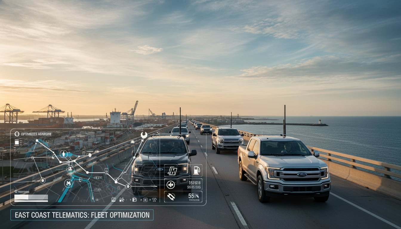 How Telematics Drives Efficiency for Pickup Truck Fleets on the East Coast