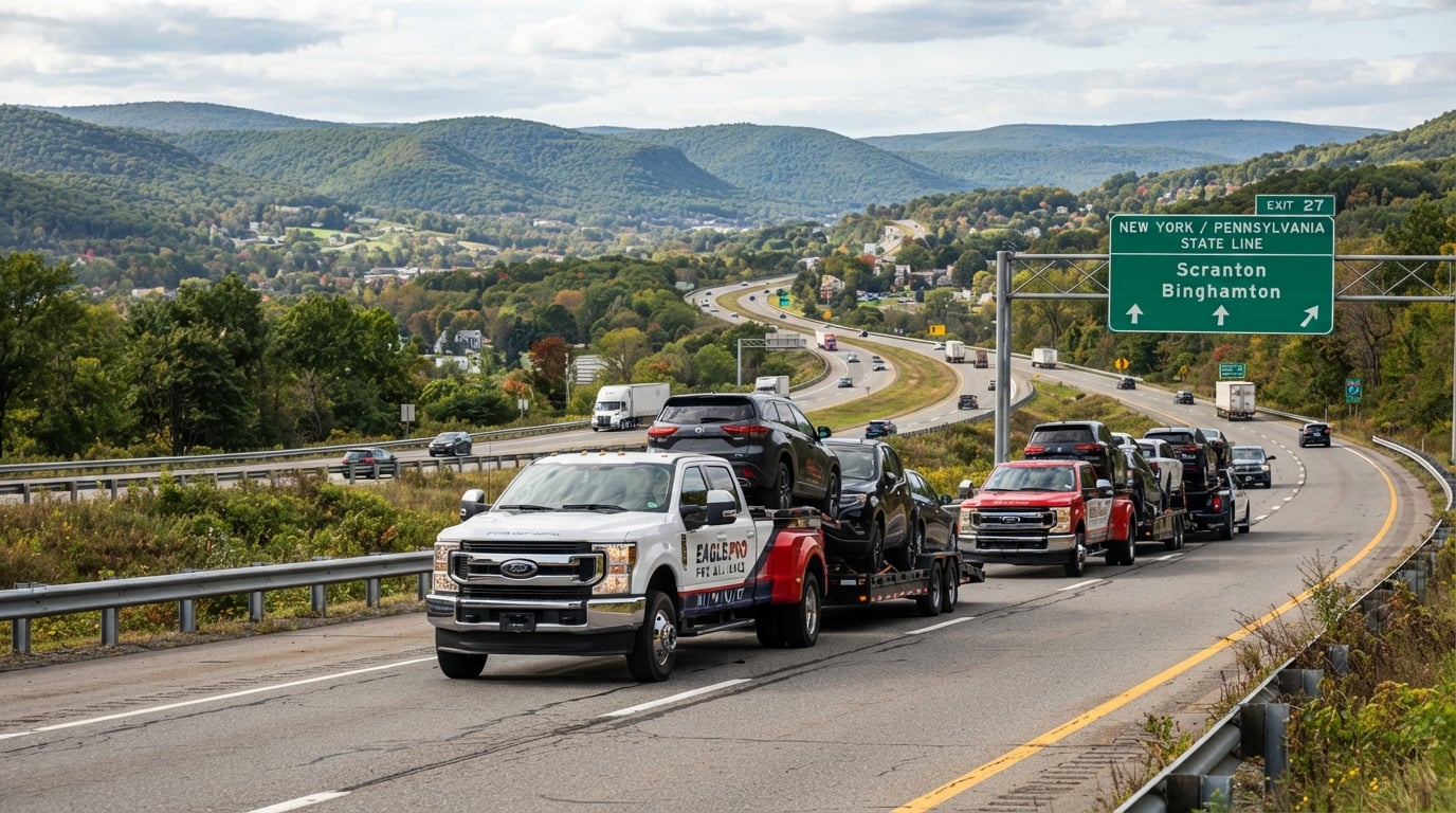 Navigating New York and Pennsylvania Auto Transport Routes Efficiently for Pickup-Truck Fleets