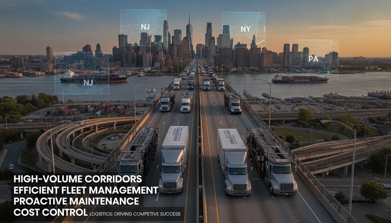 Navigating High-Volume Corridors: NJ, NY, and PA Auto Logistics Trends