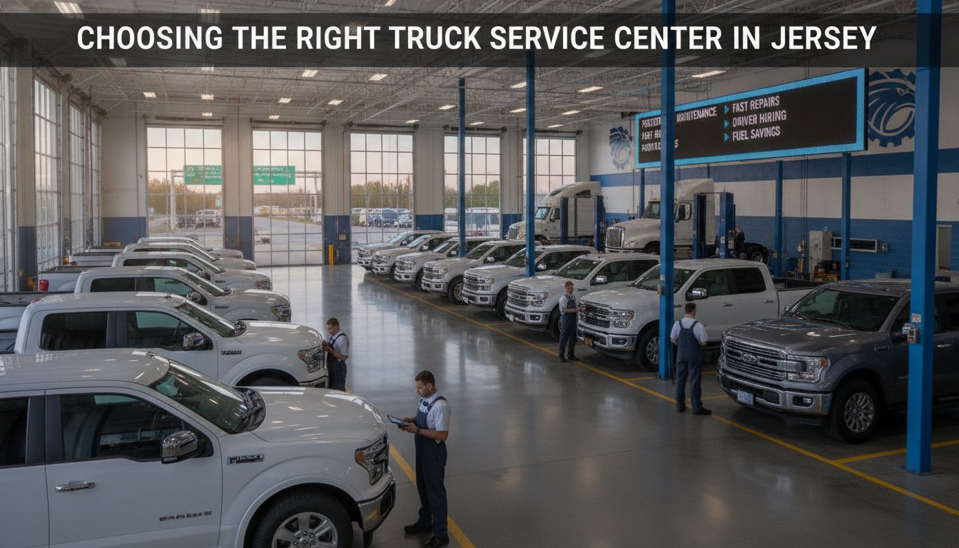Choosing the Right Truck Service Center in New Jersey for Pickup-Truck Fleets