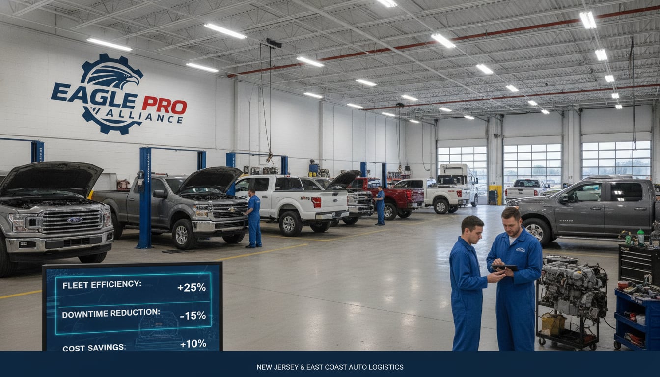 In-House Maintenance Benefits at a Service Center for Pickup Trucks in New Jersey Auto Logistics