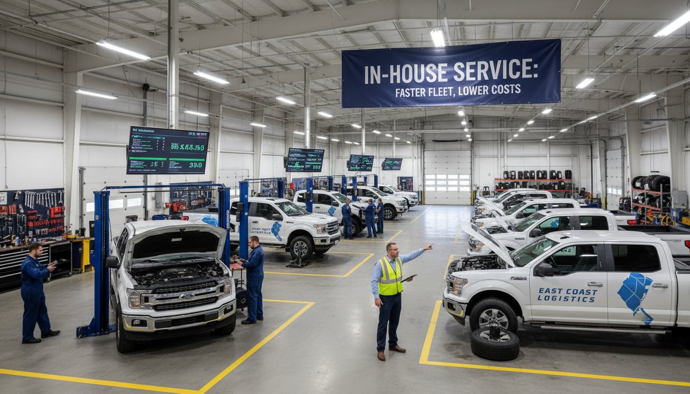 Why In-House Service Centers for Pickup Trucks Reduce Costly Downtime in Auto Logistics
