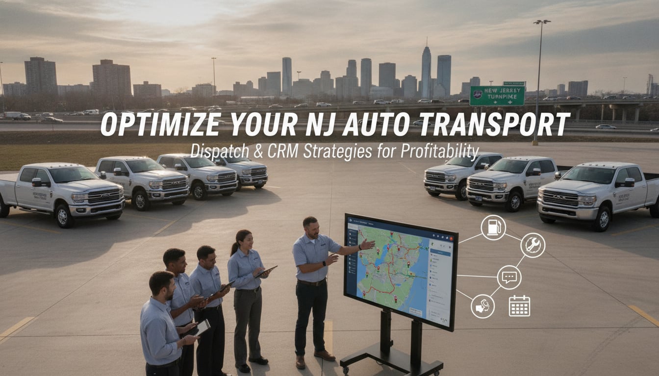 Best Dispatch and CRM Practices for Pickup Truck Auto Transport in New Jersey